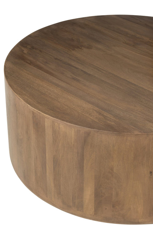 J-Line bijzettafel toge - hout - bruin - 2 stuks