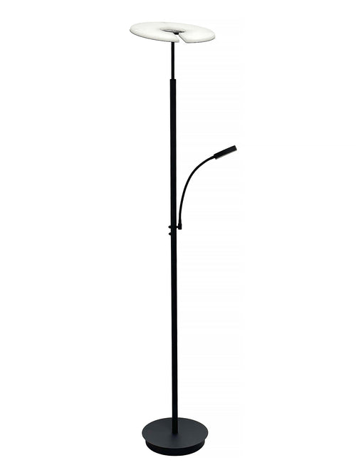 Artdelight vloerlamp Riva - 2 lichts - 45  x 180   cm - zwart - vtwonen shop