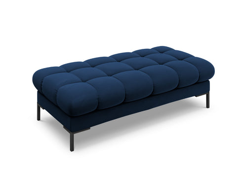 Cosmopolitan Design Bank Bali 2-zits, flueel, koningsblauw - 62x133x40cm