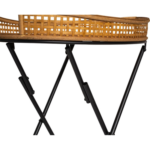 Lesli Living tuintafel Levi - bruin - 55x38x62cm