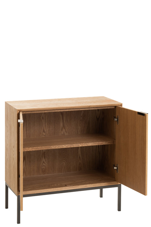 J-Line kast Op Poten 2 Deuren - hout/metaal - naturel - vtwonen shop