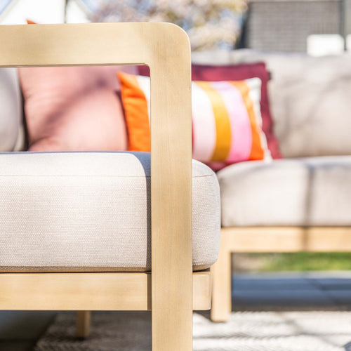 Garden Impressions Lounge dining set Sirocco 2-delig rechts - grey sand