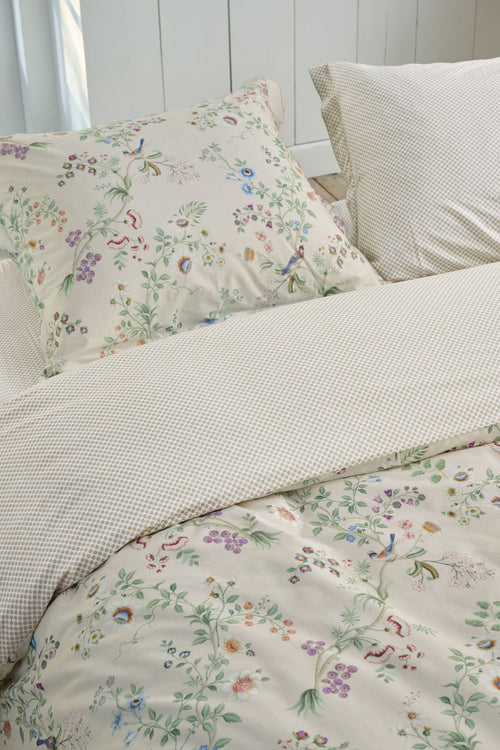 Pip Studio Dekbedovertrek Lotus Lullaby - 260 x 200/220 cm - Gebroken wit