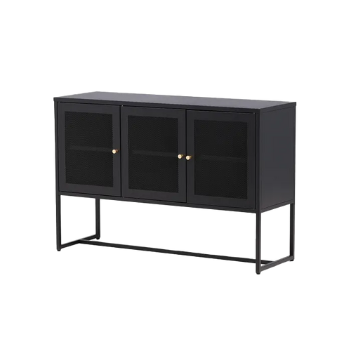 Nest living Sita metalen dressoir zwart - 120 x 80 cm - vtwonen shop