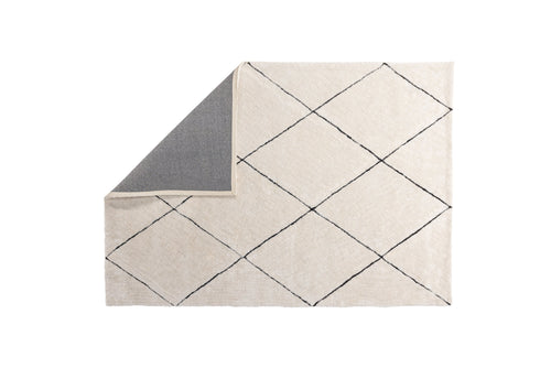 Rebellenclub Vloerkleed Varkaus - zwart/wit - 230 x 160 cm