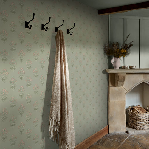 William Morris at Home Vliesbehang - Hyacinth Flower Peony & Sage