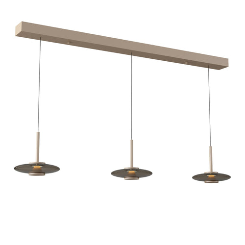 Artdelight Hanglamp Madison 3L - Champagne/Koffie