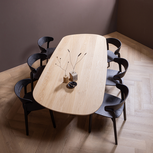 WOOOD tafelpoot Tablo - Metaal - Zwart - 73x147x71
