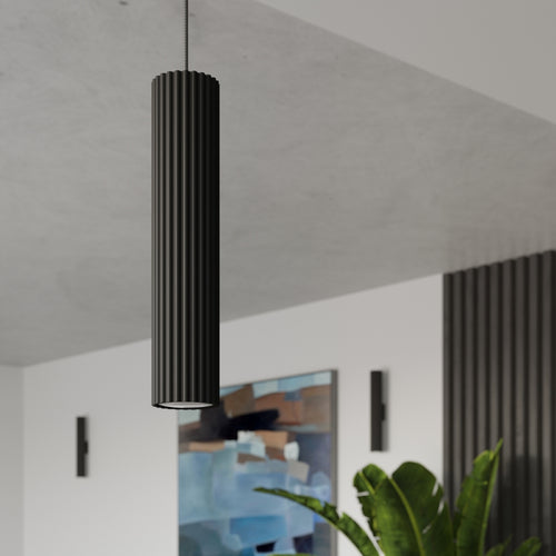 Sollux Lighting Hanglamp KARBON 2 zwart - 30x6,5x90cm