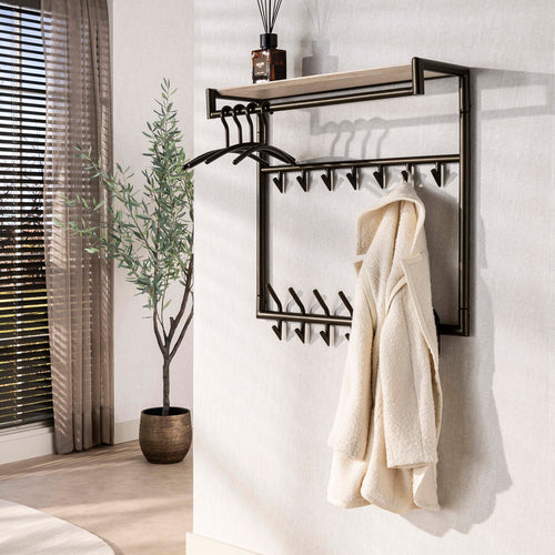 Giga Living Kapstok Terra - Travertin - 85x27x85cm