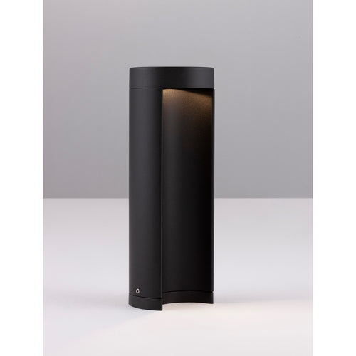 Merano Hamilton Sokkellamp voor buiten Zwart aluminium, helder glas LED 8,5W 470Lm 3000K IP54