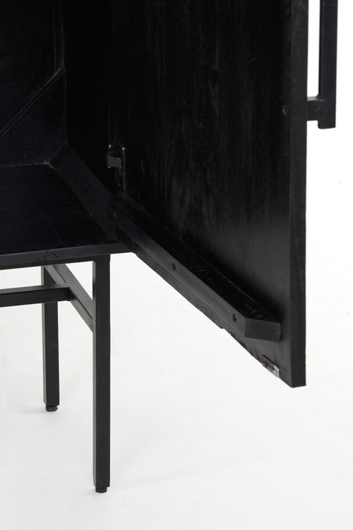 Light & Living kast ABAGE - 120x40x180cm - zwart