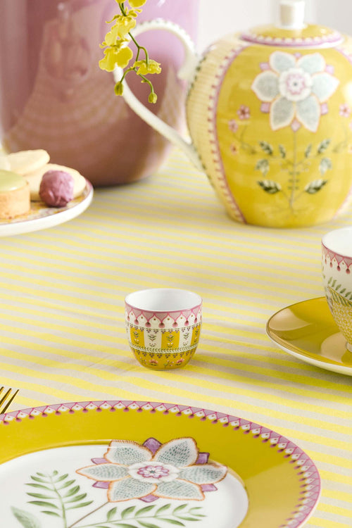 Pip Studio - Eierdopjes - Lily & Lotus - Moon Delight - Geel - 4,7 cm - Set van 6