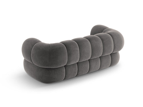 Cosmopolitan Design Bank Koge 2-zits, flueel grijs - 95x180x70cm