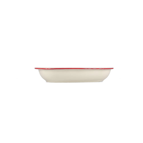 S|P Collection - Serveerschaal 26,5x17,5xH4,5cm ovaal burgundy Cyril - Set van 2