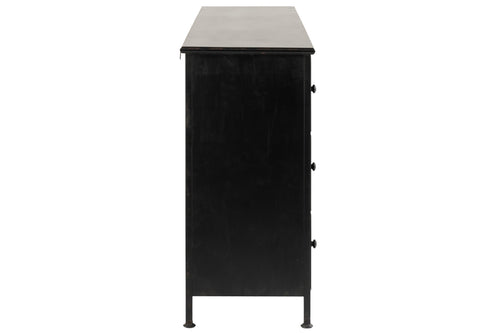 J-Line kast Cade - ijzer - zwart