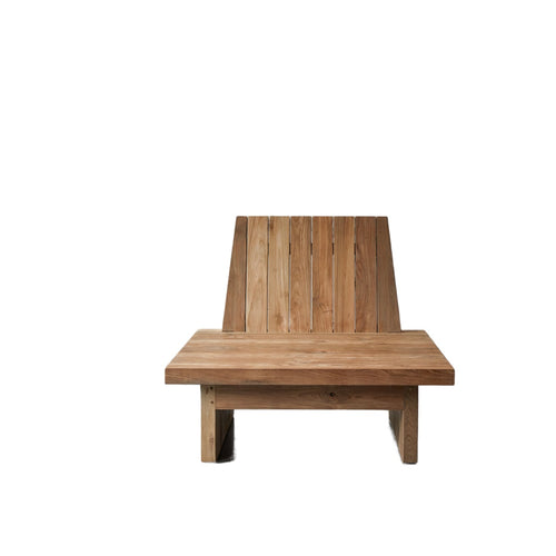 Tikamoon Tuinfauteuil van gerecycled teakhout Joaquin, 1-zit - Naturel