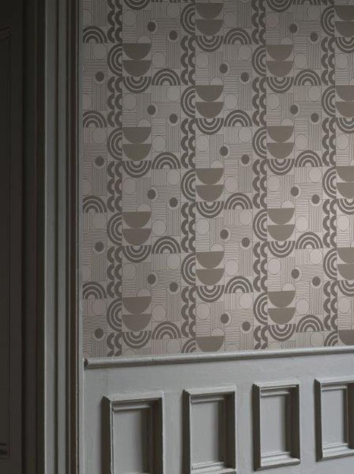 Borastapeter behang geometrische vormen bruin - 53 cm x 10.05 m - 660880