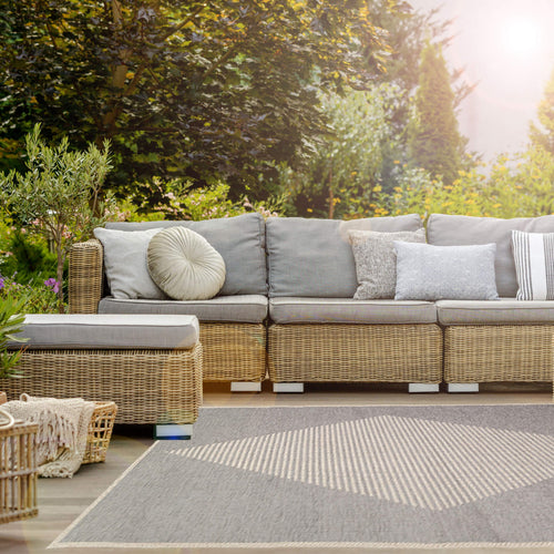 AFK Living vloerkleed Diatonique - voor binnen en buiten - grijs - 115 x 170 cm