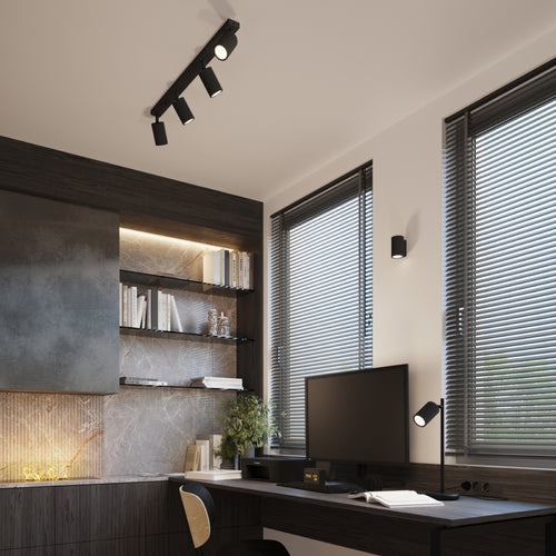 Sollux Lighting Tafellamp KARBON zwart - 14,5x19,5x43cm