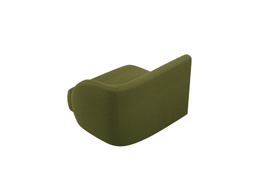 Micadoni rechter module Miley boucle donker olijfgroen - 90x90x70cm