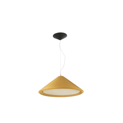 Faro Hue-In - 3-lichts kleine koepelvormige plafondlamp geel, E27
