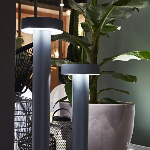 Ideal Lux Tesla - 4-lichts tuinpaal antraciet IP44