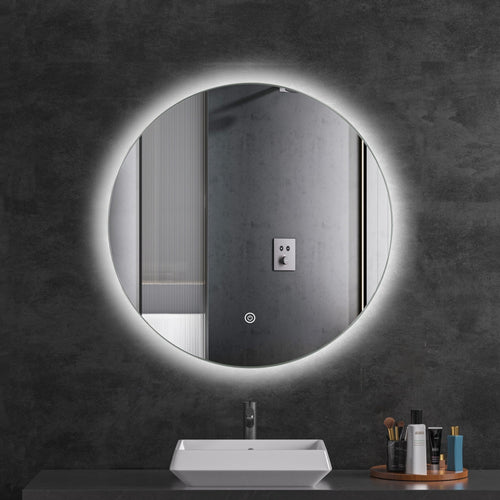 LOMAZOO badkamerspiegel Chicago - met LED verlichting & anti condens - rond - 60 cm