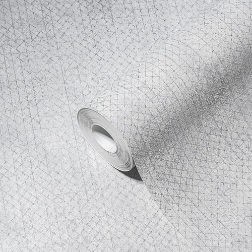 A.S. Création behang effen grijs, zilver en metallic - 53 cm x 10.05 m - AS-388261