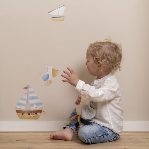 Little Dutch Muurstickers voor in de kinderkamer - Sailors Bay - 2x 42x30cm - vtwonen shop