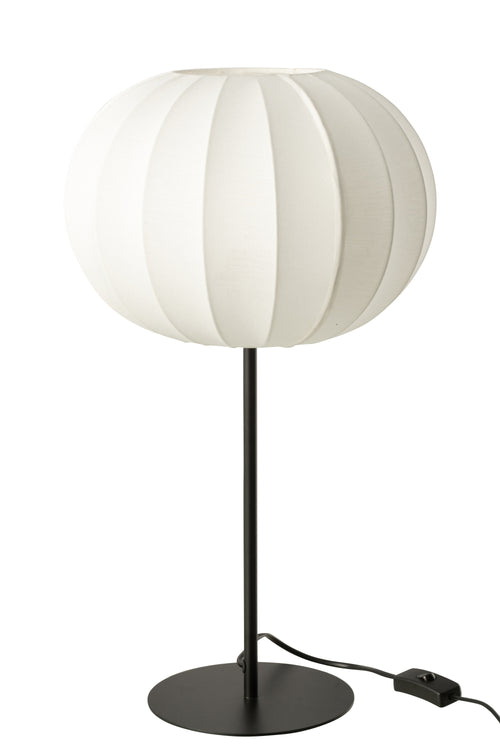 J-Line lamp Lantaarn - metaal/textiel - wit - large - vtwonen shop