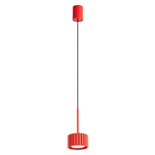 Sollux Lighting Hanglamp AURA 1 rood Gx53 - 10x10x125cm
