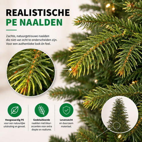 Black Box Trees Frasier - Kerstboom met Volle Uitstraling en 1298 Takken - Kerstversiering voor Binnen - Kunstboom Makkelijk Op te Zetten - H155 x