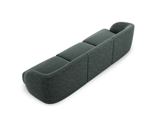 Micadoni Bank Miley 3-zits, chenille, olie - 90x255x70cm