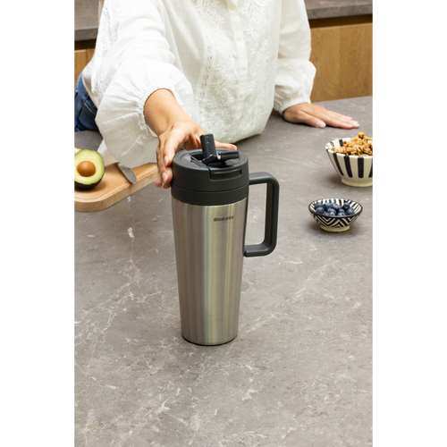Brabantia Make & Take Tumbler, 1 liter - RVS - Dark Grey