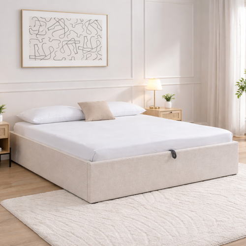 Calicosy - Opbergbed ZIA - beige 214x170x36,50 cm