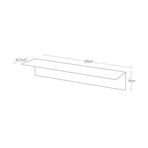 Yamazaki Wandplank met Magnetisch Paneel (50 cm) - Tower - Zwart - vtwonen shop