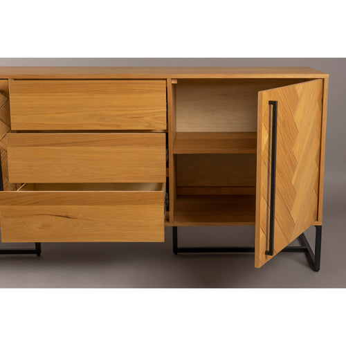 Dutchbone Class Dressoir Hoog Eikenhout Bruin - vtwonen shop