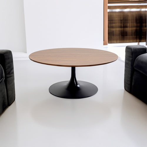 Kare Design Salontafel Schickeria 110cm walnoot en zwart