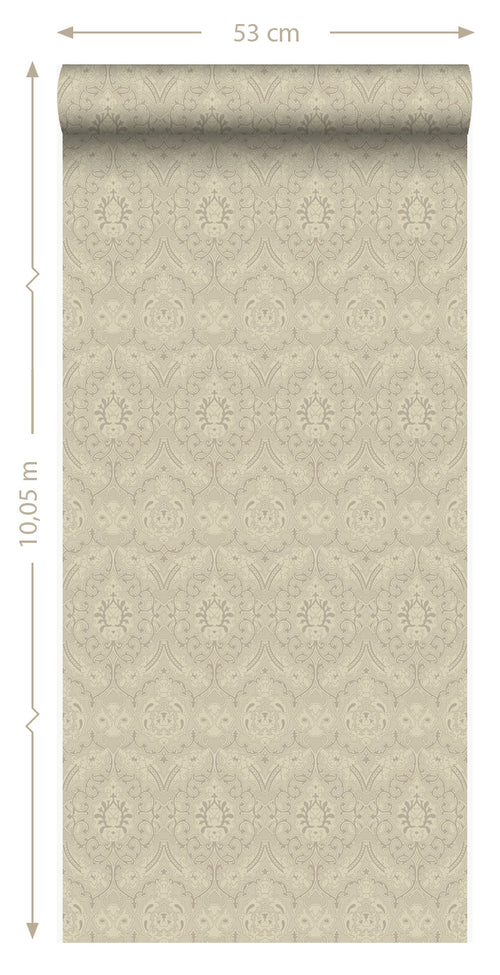 Origin Wallcoverings behang ornamenten glanzend brons - 53 cm x 10,05 m - 346247 - vtwonen shop