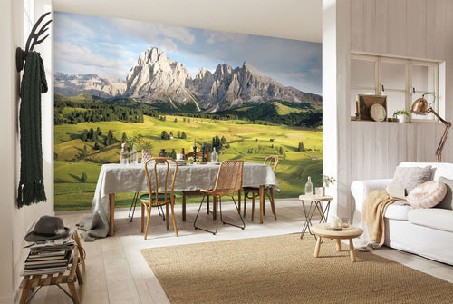 Sanders & Sanders fotobehang Alpen groen - 400 x 250 cm - 612481