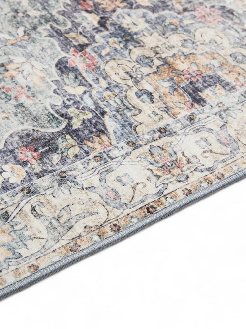 benuta wasbaar vloerkleed George - blauw - 200x300 cm
