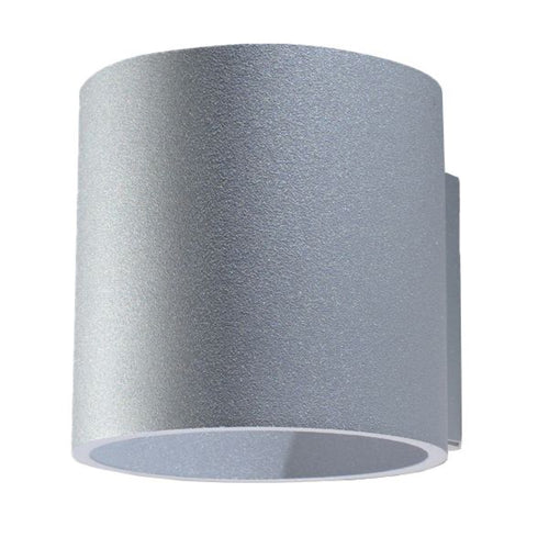 Sollux Lighting Wandlamp ORBIS 1 grijs - 10x12x10cm