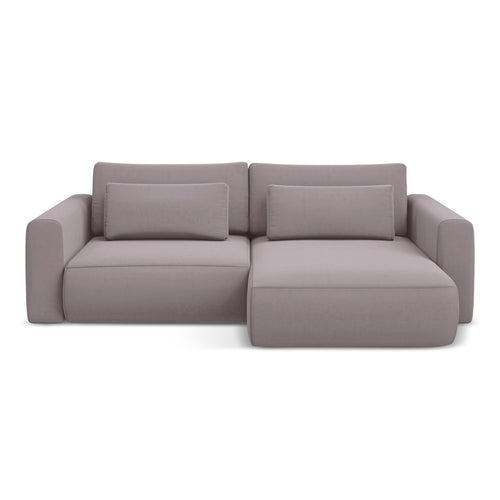 LaMiaSofa hoekbank rechts Perugia - velours - lavendel - 240x149x82