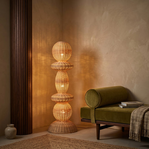 Raw Materials Tao rotan vloerlamp - 140 cm