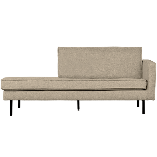 WOOOD daybed rechts Rodeo - Bouclé - Beige - 85x203x86 - vtwonen shop