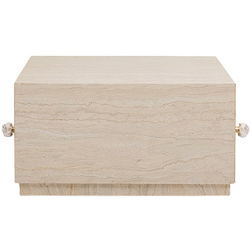 Kare Design Salontafel met lades Travertino 80x60cm