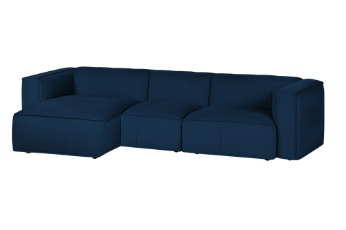 noo.ma Lobi 4-zits hoekbank - Storm Blue Corduroy, 318x154x73,5 cm