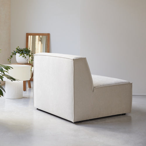 Tikamoon Modulaire loungestoel in beige stof - Beige