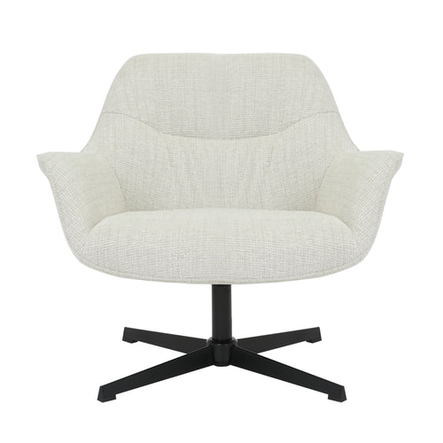 Livingfurn fauteuil Daphne Greige - lichtgrijs - stof